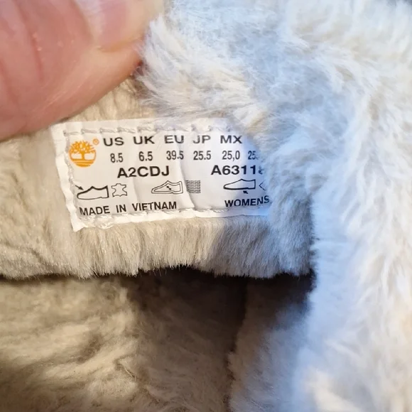 Timberland Tan Suede Fur-Lined Slip-Ons - Picture 8 of 8